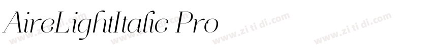 AireLightItalic Pro字体转换